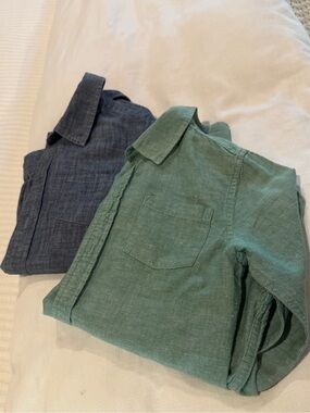 BOYS The linen cotton shirt by Janie and Jack size 8 (two colors)